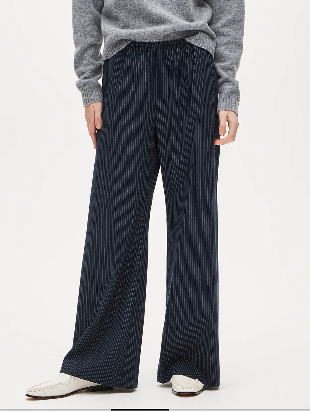 J.Crew Cosmo pant in pinstriped Italian studio wool